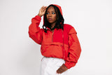 HALF-ZIP CROPPED JACKET